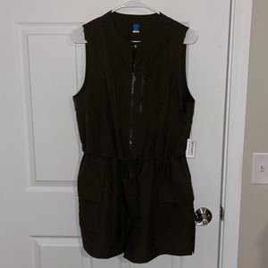 NWT Old Navy Cargo Romper Green